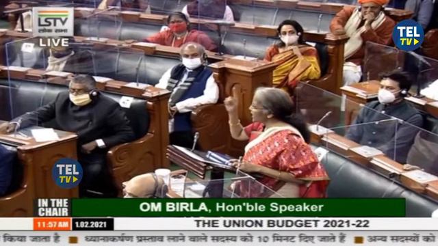 LIVE - Presentation of the Union Budget by Finance Minister Nirmala Sitharaman 2021-2022 | TEL TV смотреть онлайн