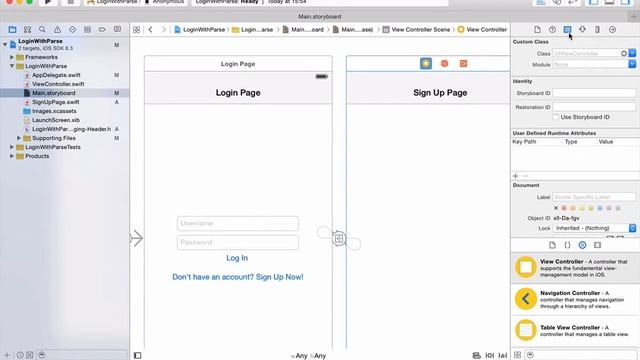 How to create a Login and Sign up (Parse : XCode 6) Swift смотреть онлайн