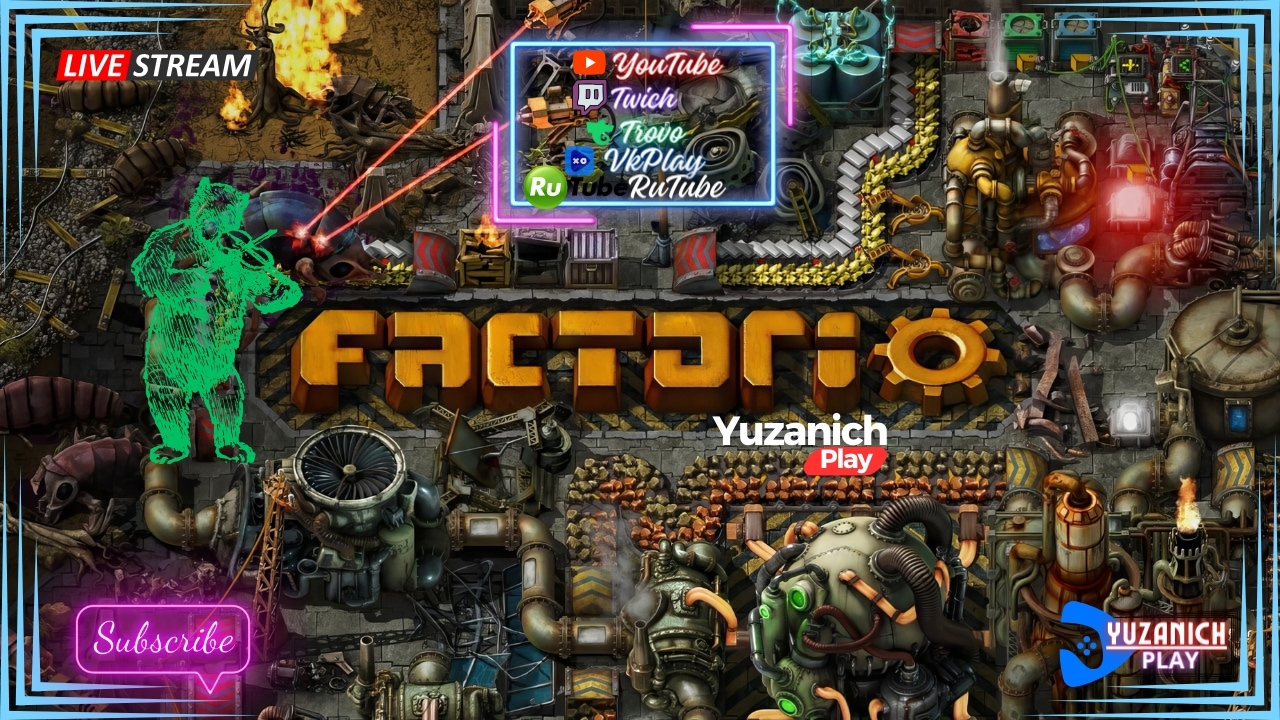 #Factorio : учюсь, создаю и усиливаю защиту базы. Продолжаем!