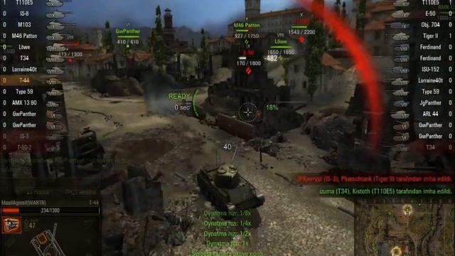 World Of Tanks * Miracle auto aim on t-44 смотреть онлайн