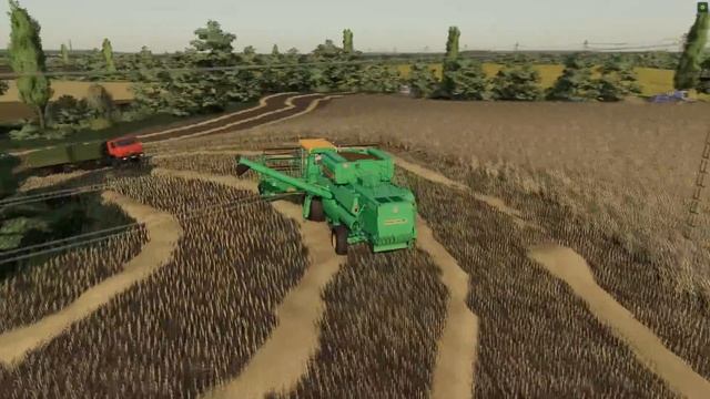 FS19 Timelapse #35 Уборочная, прессование соломы, перевозка тюков Енисей-954, ДОН-1500Б,МТЗ-82,ЮМЗ- смотреть онлайн