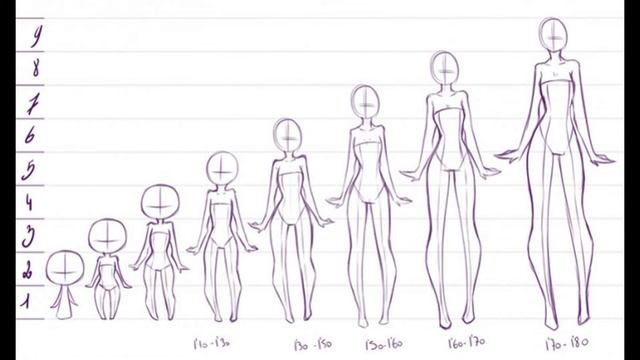 Рисуем девушек разного роста смотреть онлайн