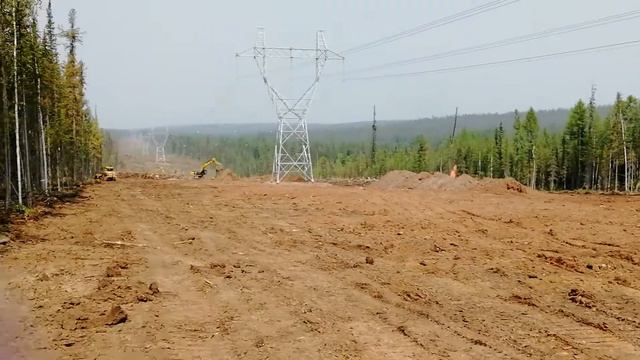 Расчистка просек под ЛЭП. Хребтовая, Иркутская область смотреть онлайн
