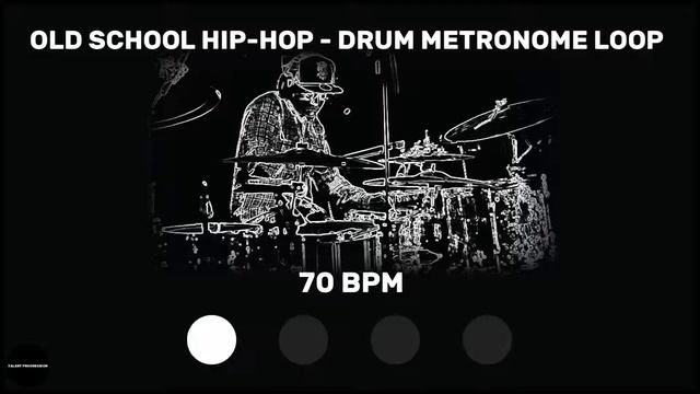 Old School Hip-Hop | Drum Metronome Loop | 70 BPM смотреть онлайн