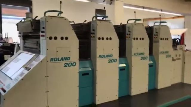 Roland 204EOB б/у - 4-х краска B2 формата смотреть онлайн