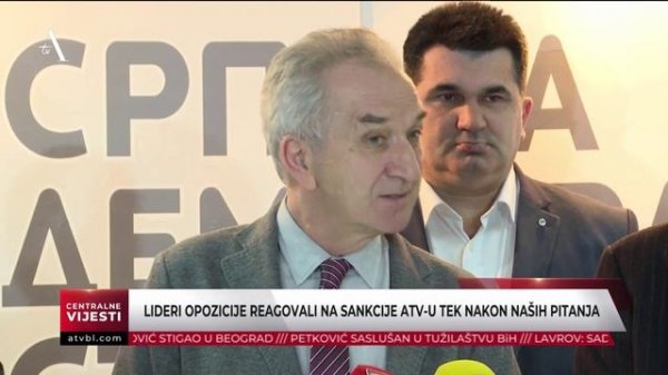 Lideri opozicije reagovali na sankcije ATV-u tek nakon naših pitanja