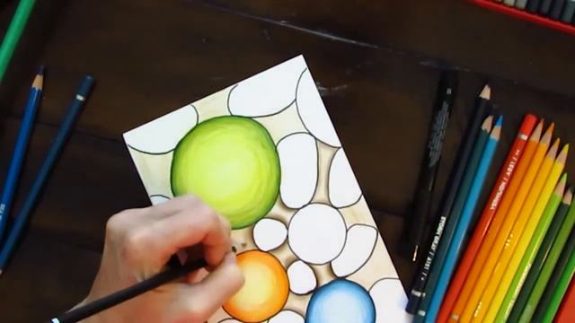 Step-by-Step Guide: Neurographic Art - Shading Orbs with Colored Pencils. Doodling Tutorial смотреть онлайн