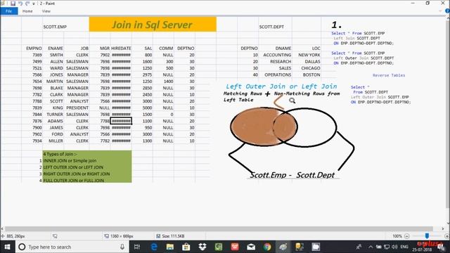 SQL Server: Joins смотреть онлайн