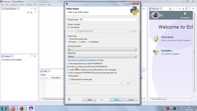 3 Установка PyDev для eclipse смотреть онлайн
