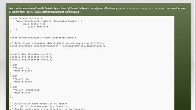How to use generator function in typescript смотреть онлайн