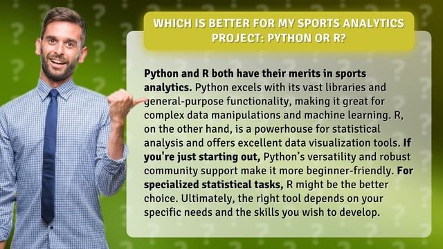 Which Is Better for My Sports Analytics Project: Python or R? смотреть онлайн