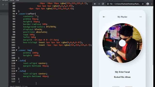 Neumorphism Music Player App Design | HTML | CSS смотреть онлайн