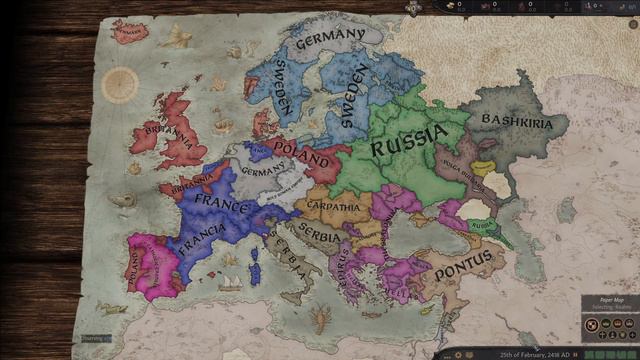 Europe Only 1066 Crusader Kings 3 Timelapse смотреть онлайн