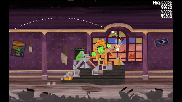 Angry birds seasons haunted hogs level 1 6 three stars смотреть онлайн