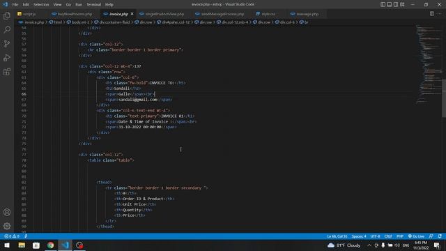 32. Design a responsive invoice page using HTM, CSS, Java Script and Boostrap. смотреть онлайн