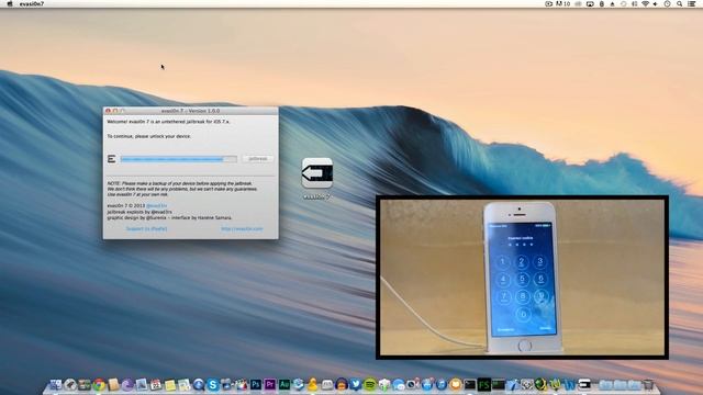 Untethered Jailbreak iOS 7 iPhone 5S/5C/5/4S/4/iPad Air/4/3/2/Mini1/2/iPod 5G - Evasi0n Mac смотреть онлайн