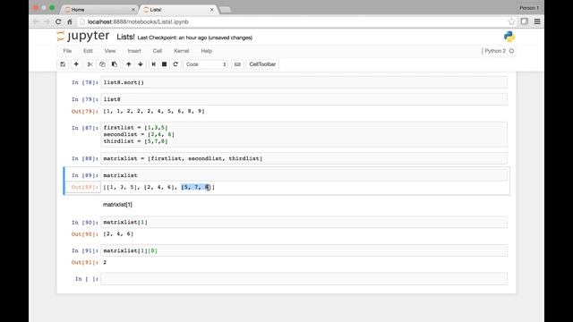 Lists in Python Nesting смотреть онлайн