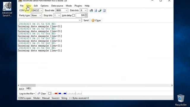 Serial Port Monitor: HEX View And Timestamps смотреть онлайн