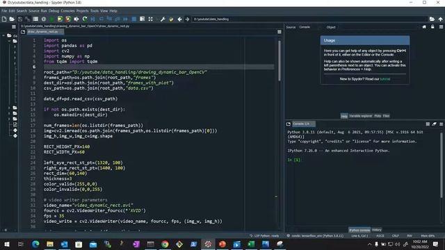 Drawing Dynamic Bar in OpenCV смотреть онлайн