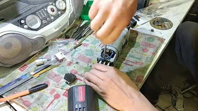 Замена кнопки пуска болгарки ИНТЕРСКОЛ УШМ 125