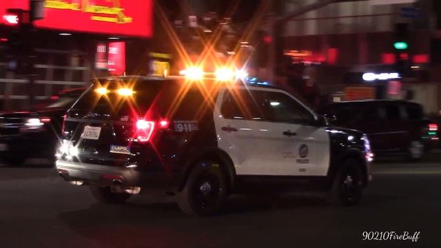 LAPD Ford Explorer Using PA System While Responding Code 3 in Hollywood смотреть онлайн