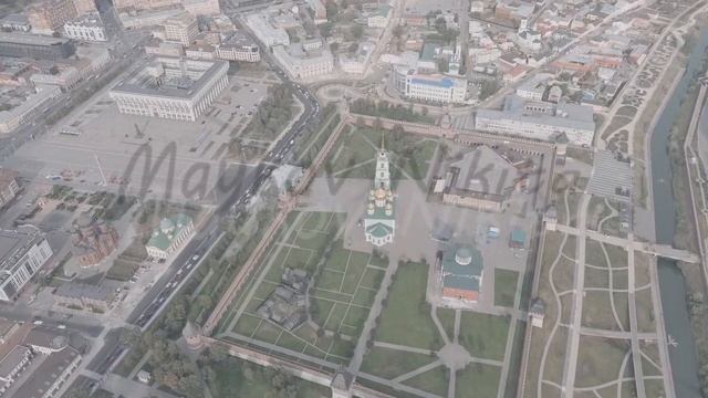 A-Log. Tula, Russia. Tula Kremlin, Kazanskaya embankment. General panorama of the city from the air смотреть онлайн