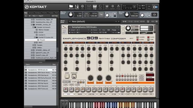 Samplephonics 909 Drum Machine for Kontakt 5 Overview смотреть онлайн