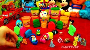 30 Surprise Eggs!! Play Doh Kinder Disney Cars Ice-Cream SpongeBob Angry Birds Super Mario Peppa Pi
