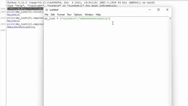 How to capitalize every first letter of the elements in a list in Python смотреть онлайн