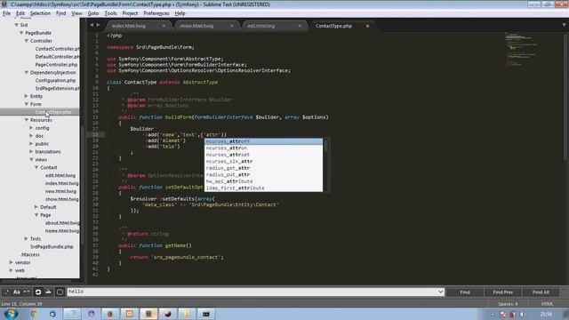 Tutorial Dasar Symfony 2 (10) : Mengganti Template Form CRUD symfony смотреть онлайн