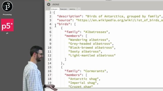 10.3: What is JSON? Part II - p5.js Tutorial смотреть онлайн