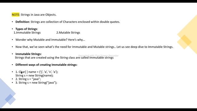 Strings in Java|Stack vs heap in java| Java Developer|String Class| Immutable Strings @Venkat Balag смотреть онлайн