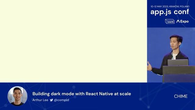 Arthur Lee – Dark mode at scale with React Native смотреть онлайн