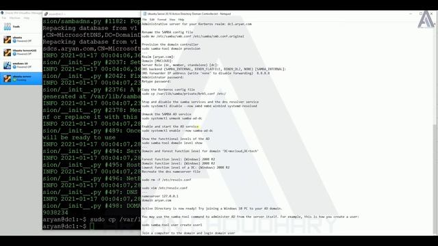 Ubuntu Server Active Directory Doman Controller, How to install Active Directory on Ubuntu 20.04 LT смотреть онлайн