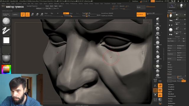 [zBrush] Создание персонажей под музычку. смотреть онлайн