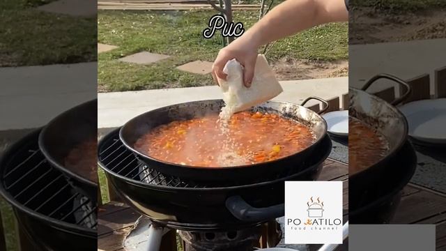 Паэлья с морепродуктами!!! Дачный рецепт!!! #рецепт #паэлья смотреть онлайн