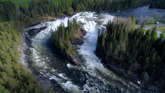 Waterfalls 4K Drone Nature Videos | Relaxing Scenery | Calming Music | Aerial Nature Footage смотреть онлайн