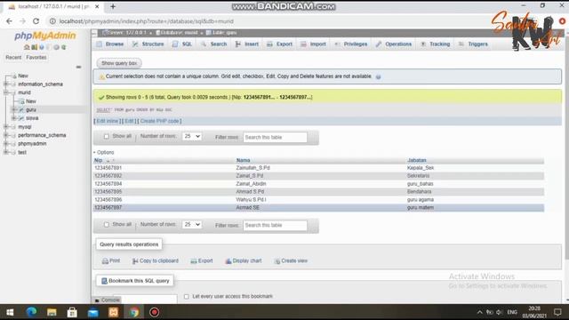 Fungsi ascending dan descending / cara mengurutkan data di xampp #belajar database part 6 смотреть онлайн
