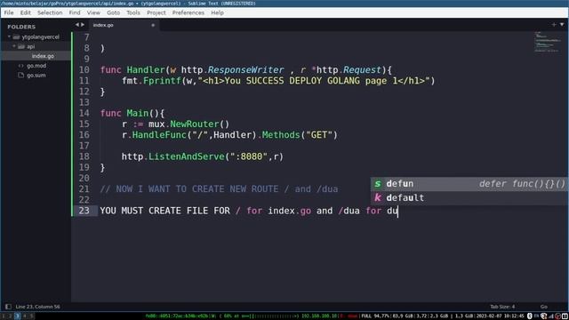 Golang Mux Deploy to Vercel in 6 Minutes | Free Cloud Deploy смотреть онлайн