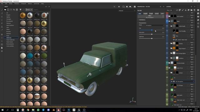 Как быстро редактировать цвет в Substance Painter / Цветокоррекция. смотреть онлайн