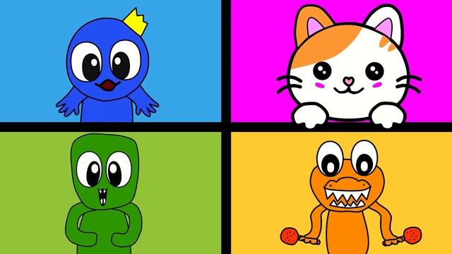 Paranoid meme - Rainbow friends | Roblox animation cartoon смотреть онлайн