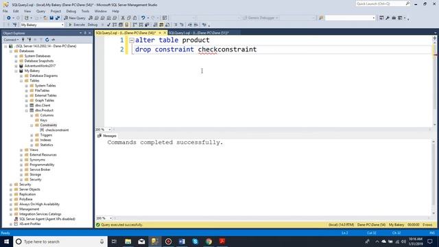 How to drop a constraint in SQL server manager смотреть онлайн