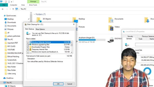 How to clean C Drive windows 10: Remove Hidden Junk Files || Remove Junk File смотреть онлайн
