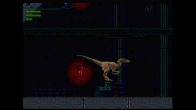 Sega Mega Drive 2 (Smd) 16-bit Jurassic Park Raptor Stage 2 The Power Station / Электростанция