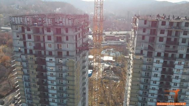 Отчёт о ходе строительства ЖК "Ренессанс" ноябрь 2019 смотреть онлайн