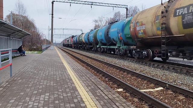 2тэ10мк-2286+2тэ10ук-0219 отправляются со станции Лянгасово на Мураши смотреть онлайн
