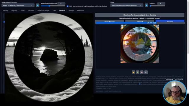Deforum + ControlNet (QRcode_monster)