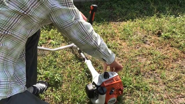 Stihl FS55 - нестабильная работа, не набирает обороты на холодную смотреть онлайн