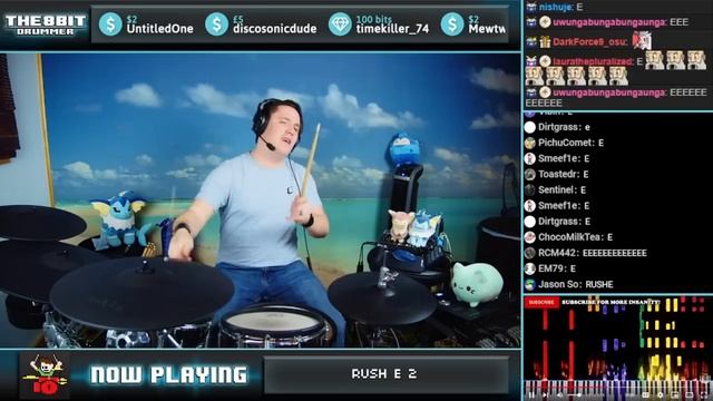 RUSH E 2 But Sheet Music Boss Is Watching On Drums! смотреть онлайн