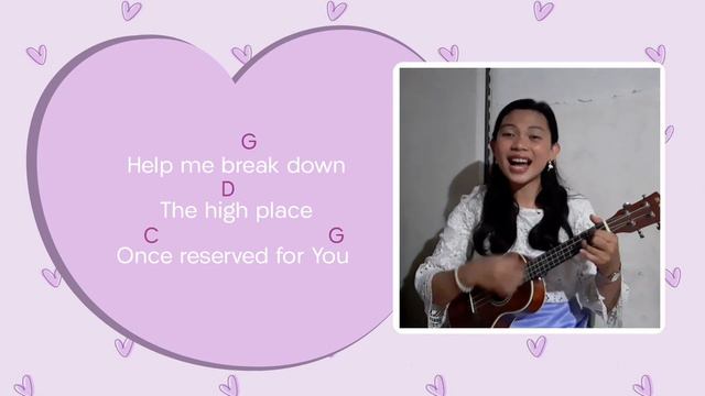 BREAK DOWN THE HIGH PLACE ♡ ukulele cover with lyrics + chords смотреть онлайн
